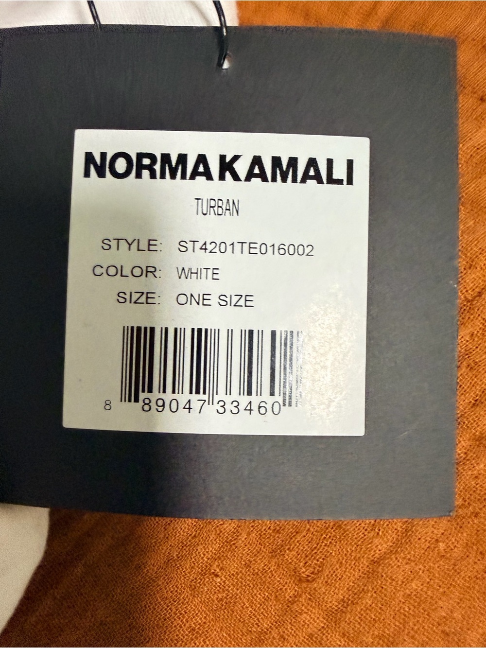 Norma Kamali White Twisted Turban Headwrap - Picture 2 of 4